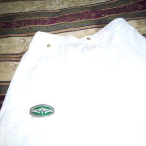 TownCraft White Cotton/Polyester Wrinkle Free Men's Golf Shorts 5 Pockets 36W